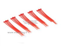 Fascette in plastica colore Rosso 25pz VRX